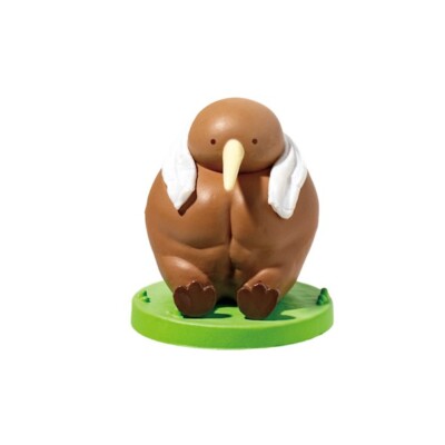 置物 kiwi Capsule Toy Muscular kiwi -No flying, so we worked out.- figure