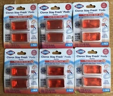 Lot of 6 Clorox Stay Fresh Pods 2 Pack Air Freshener TROPICAL BREEZE (12 Total)