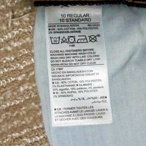 Jeans nuovi con etichette Old Navy Boy gamba dritta incorporati flessibili lavaggio scuro Adj. Vita taglia 10 - Foto 7 di 11
