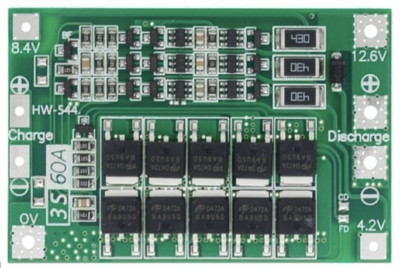 3S 60A Cell Li-on LiPo Balance Protection Board Akku Batterie Schutz BMS 18650 