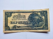 De Japansche Regeering - Half Gulden - SL - Japanese Occupation Money - 1942
