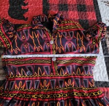 Dashiki African Style Cold Shoulder Mini Dress