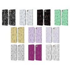 ANIS ILLUSTRATION SPRING PATTERNS LEATHER BOOK WALLET CASE FOR APPLE iPOD TOUCH