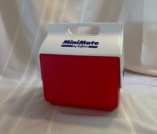 Vintage Mini Mate Personal Cooler / Lunch Box by iGLoo Made in USA Red