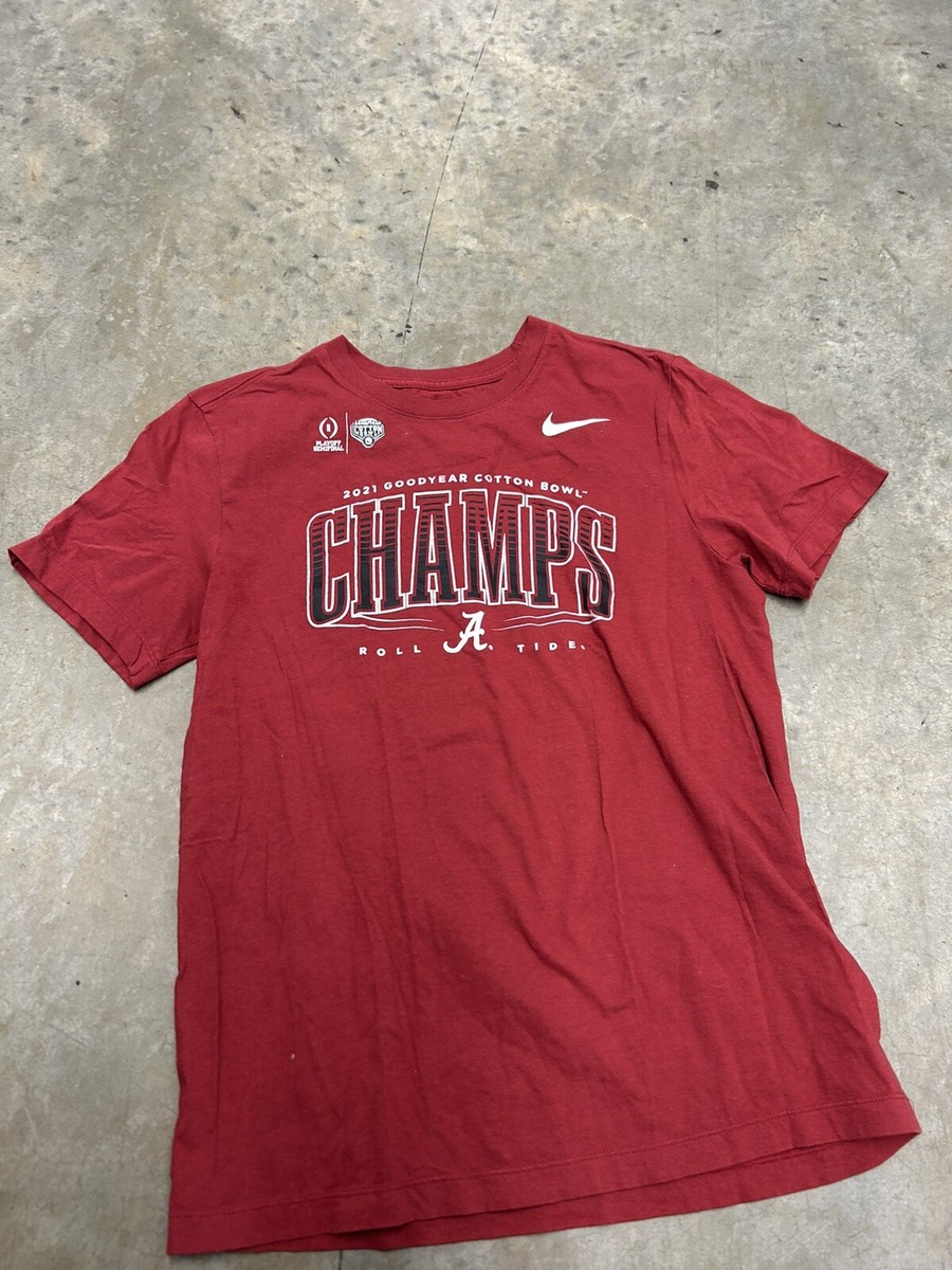 Alabama 2021 Cotton Bowl Championship Shirt Size M Nike