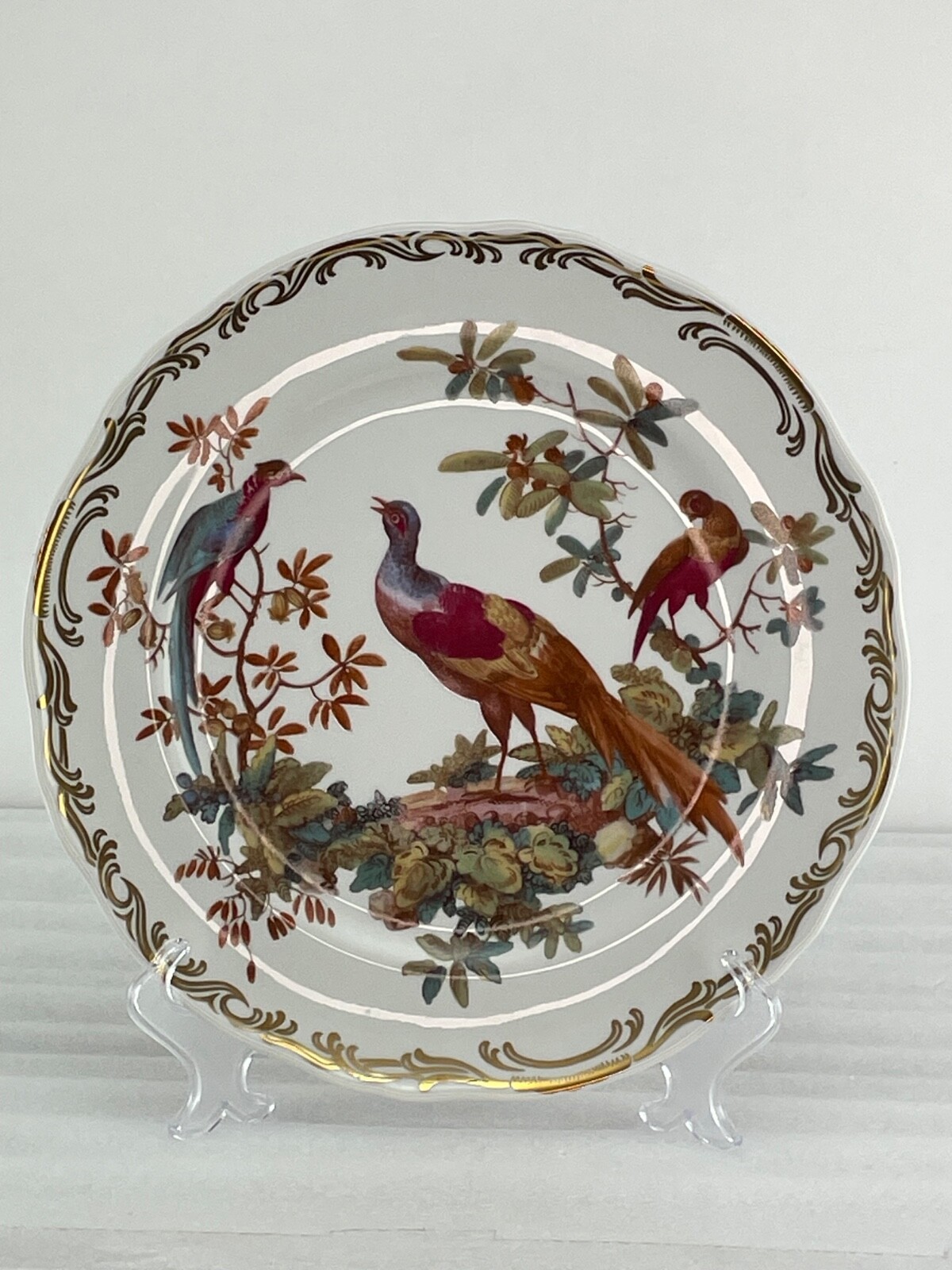 Andrea by Sadek EXOTIC BIRDS 8 1/4" Salad PLATE  "Pattern A"