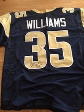 St. Louis Rams Aeneas Williams Signed jersey HOF inscription W/COA  