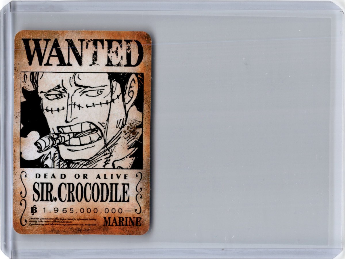 IMAGINE WANTED Mini Card Saikyo Jump 2024 One Piece Japanese Sir