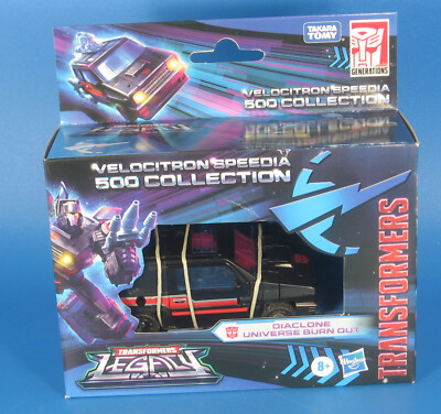 2022 Transformers Burn Out Figure MIP Diaclone Velocitron Speedia 500 Collection