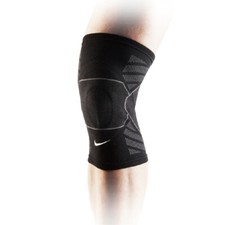 Image of Nike Advantage Knit Knee Sleeve Black Knitted Training Support Compression sz XL