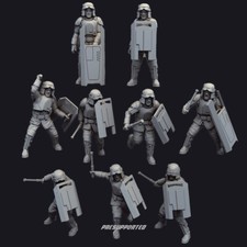 Star Wars Legion Imperial Riot Control Squad Expansion Proxy Models 3d Printed
