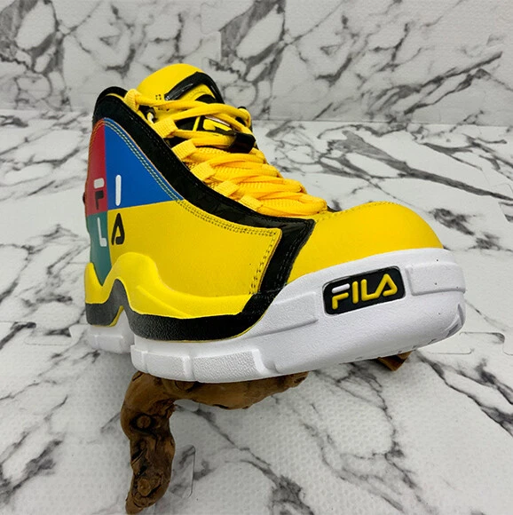 Men s Fila Grant Hill 2 Festival Yellow Black Blue White Sneakers