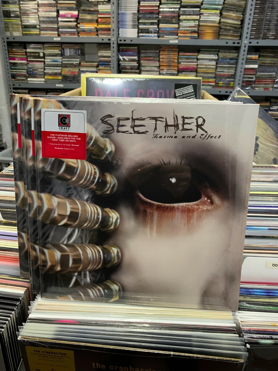 Seether 2 LP Karma And Effect 2021 Burgundy Opaque Vinyl