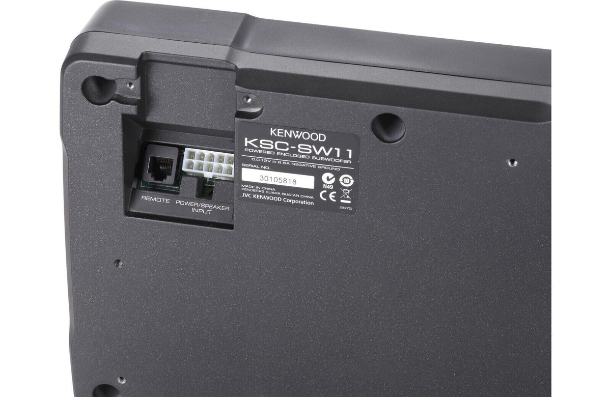 KENWOOD KSC-SW11 ウーファー 150W Kenwood KSC-SW11 Compact 150W Peak Powered Subwoofer