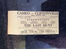 A2k ephemera 1956 advert cliftonville cameo jane powell rich young and pretty 