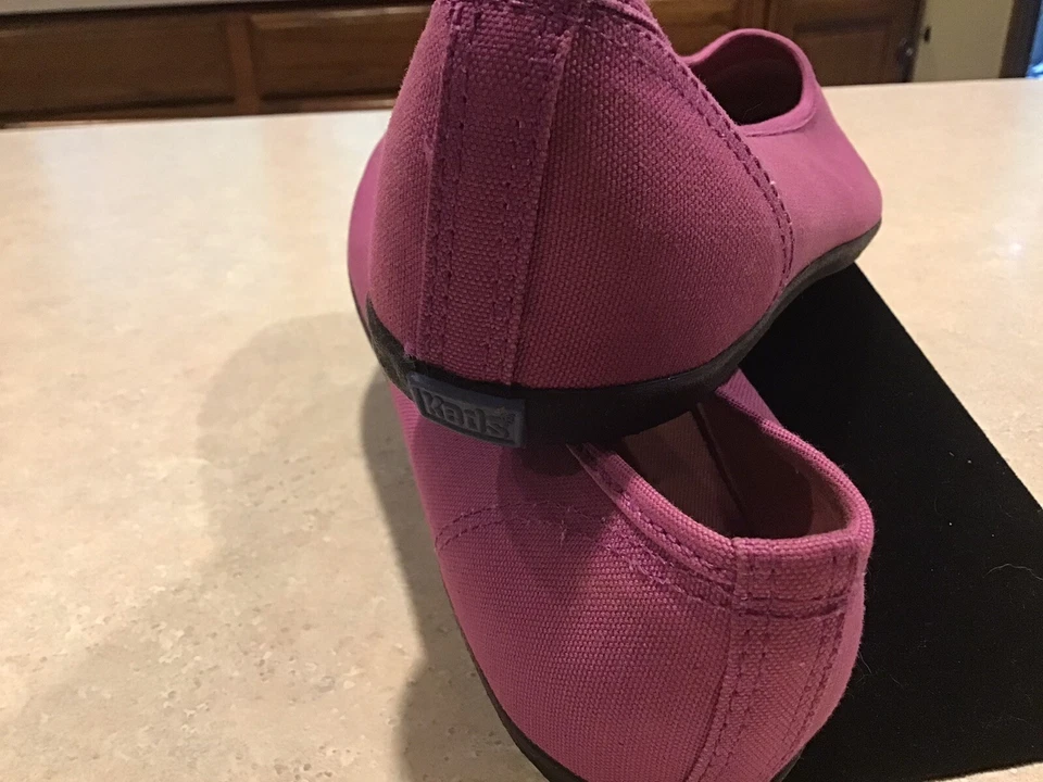 Винтажные туфли на плоской подошве Keds Essentials 9 М новые без коробки фиолетовый холст - Изображение 3 из 4
