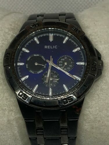 Relic ZR15533 Men's Gunmetal Stainless 