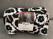 DVF Diane Von Furstenberg Target Neutral Poppy Throw 50”x60” NWT