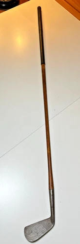Antique 1927 Kro-Flite Sweetspot Golf Iron Hickory Shaft Leather Wrap  1 Iron