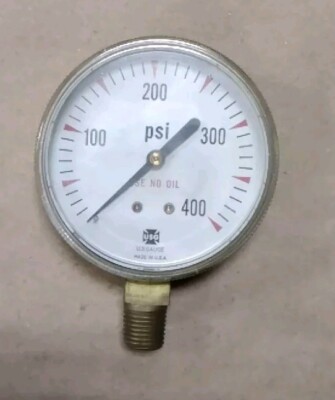 AMETEK US Gauge 2 1/2   Pressure Gauge 0-400 PSI  P602 047923 F104