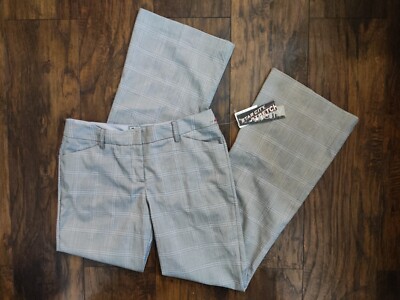 Star City Women's Grey Plaid Bootcut Dress Pants Size 7. Waist:30in