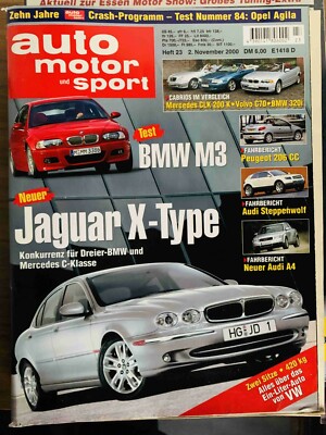 Auto Motor Sport 2000 23/00 vom 2. November 2000 02.11.00 Geburtstagsgeschenk?