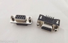 100x D-Sub DB9 9 Pin Female Right Angle RS232 Serial Connector Solder Connector
