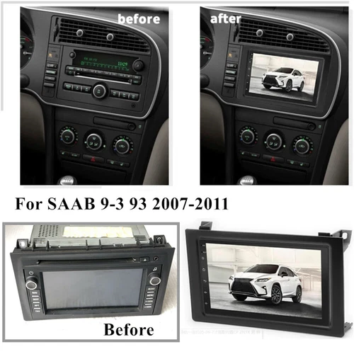 Carplay Android Auto 2+32GB Stereo Radio GPS Head Unit 7'' For 07-11 Saab 9-3 93 - Picture 4 of 18