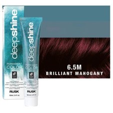 Rusk Deepshine Permanent Hair Color, 6.5 M BRILLIANT MAHOGANY   3.4 fl oz 100mL