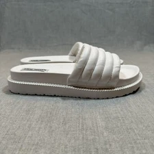 Steve Madden Sandals Women's Size 8 Canny Puffer White Beach Pool Classic
