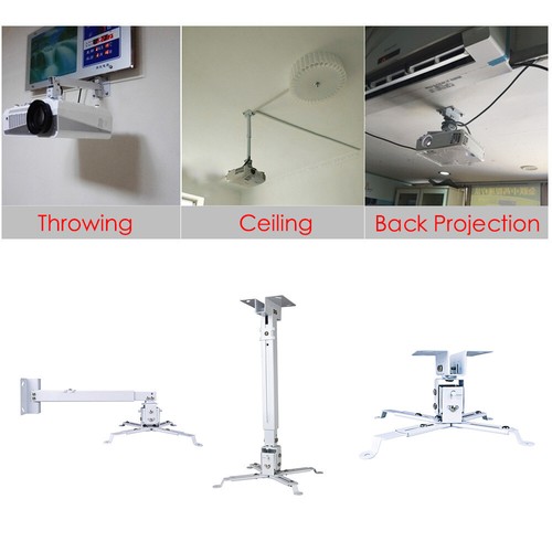 Support de plafond universel projecteur extensible inclinable support projecteur - Photo 2/10