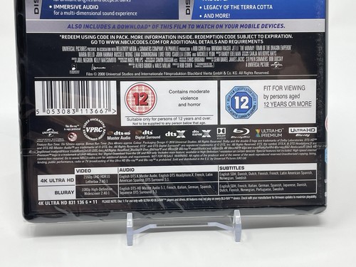 The Mummy Tomb Of The Dragon Emperor (4K ULTRA HD + Blu-ray) Brand New Sealed - Foto 4 di 4