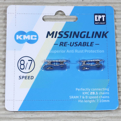 KMC CL571R-EPT 8 7 fach Missinglink Kettenschloss 2 Stück silberfarben