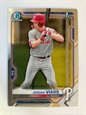2021 Bowman Chrome Draft JORDAN VIARS 1st Bowman Philadelphia PHILLIES #BDC-132