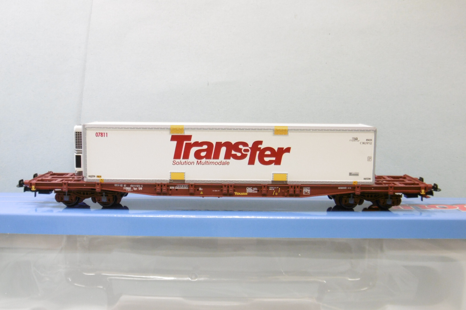 Wagon porte-conteneur HO Jouef HJ6244 pour train de fret