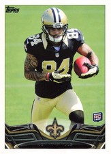 2013 Topps Kenny Stills 387 New Orleans Saints Rookie Card RC Oklahoma WR. rookie card picture