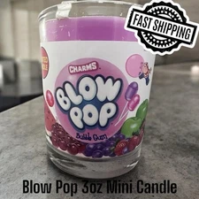 Charms Blow Pop Bubble Gum Scented Candle Novelty Mini 3oz FAST SHIPPING!
