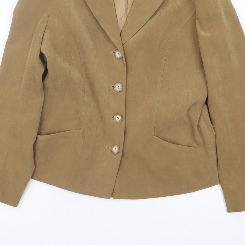 Alexon Womens Jacket Blazer Size 12 Brown image 9