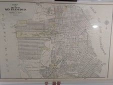 1904 (Pre-earthquake) Cram Map of San Francisco, Verso Los Angeles, Sacramento