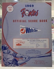 1969 Chicago White Sox Foxes Baseball Program Scorebook Great Condition