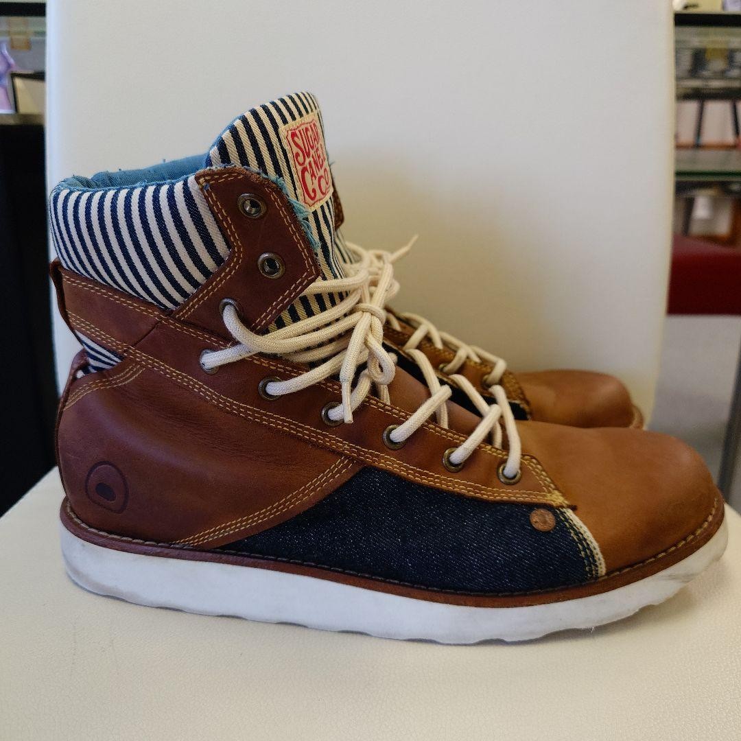 Rare SugarCane x Ohepa Okinawa 28cm Brown Work Boots image 5