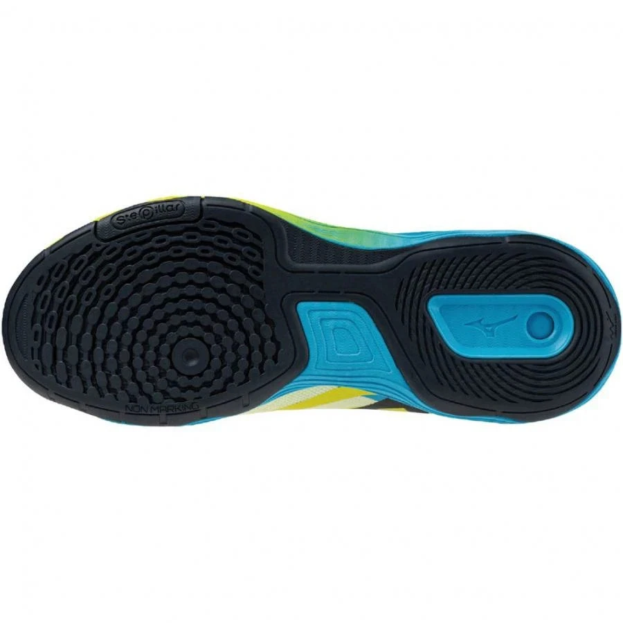 Tenis de Mesa MIZUNO WAVE MEDAL NEO Amarillo Azul US5.5 (23.5cm) Foto 4 de 4