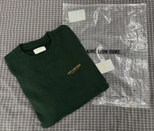 BRAND NEW CAFE AIME LEON DORE ALD SOUVENIR GREEN CREWNECK SWEATSHIRT SZ M MEDIUM