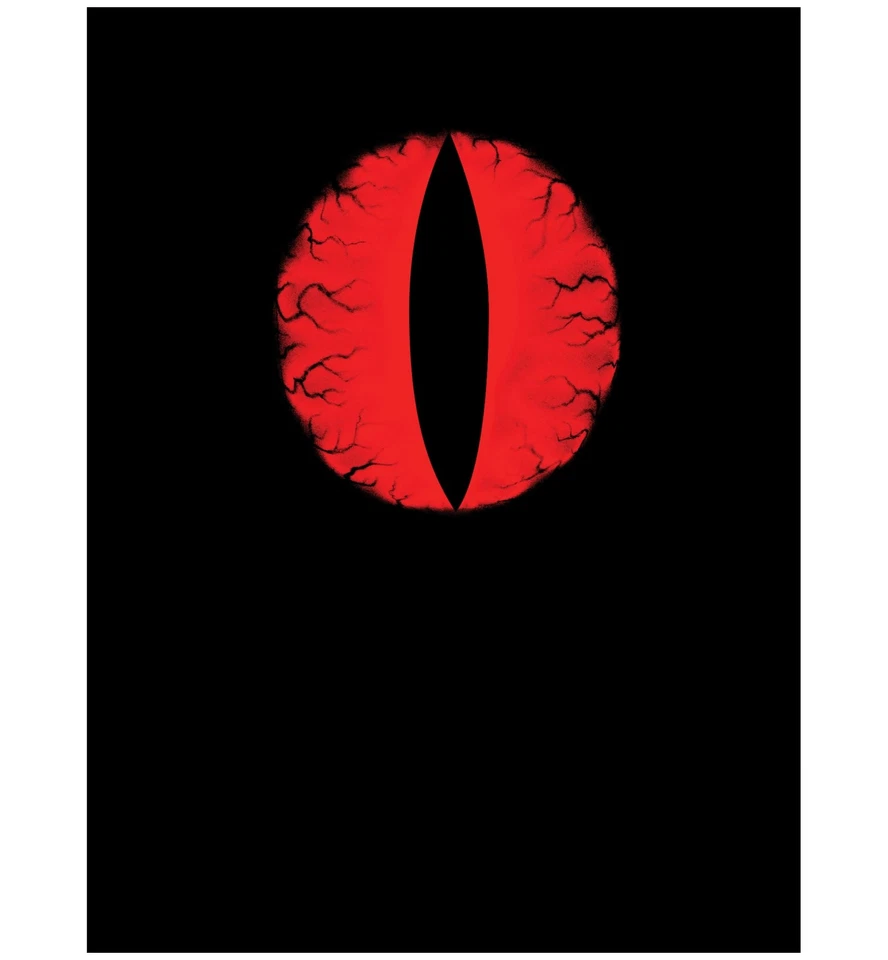 Evil Eye Big Red Eyeball Alien Horror Adult Mens Costume Light Up 1/2 Mask - Image 2 of 2