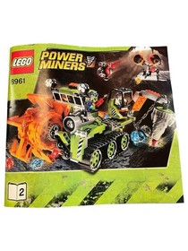 LEGO Power Miners 8961 Crystal Sweeper Instruction Manual Booklet ONLY