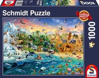 Die Welt Der Tiere - Puzzle 1000 Teile | Deutsch | Spiel | 58324 | 2018
