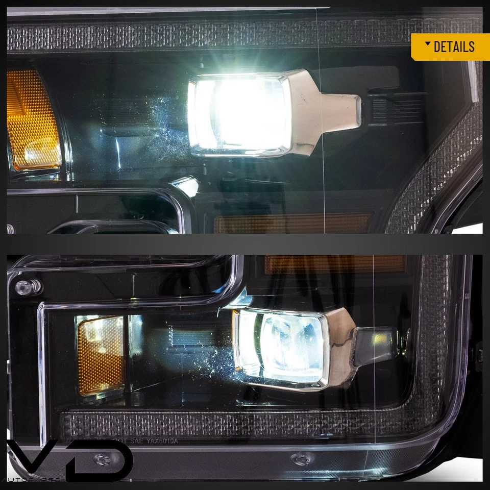 Proyector de faros LED VLAND para Ford F150 LOBO 2015-17 DRL Startup Animation Foto 4 de 4