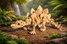 Stegosaurus Skeleton   3D Printed Dinosaur Collectible   4  x 9  x 3  