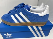 Adidas Originals Gazelle Indoor Men’s Size 10.5 Bluebird White Gum New