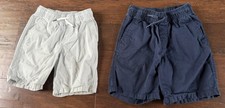 Lot Of 2 - Cat and Jack Cargo Pull On Shorts Drawstring Boys Size 6-7